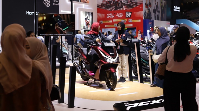 Honda PCX160 laris manis di IIMS 2025 yang digelar pada 13-23 Februari 2025 [Dok PT AHM]