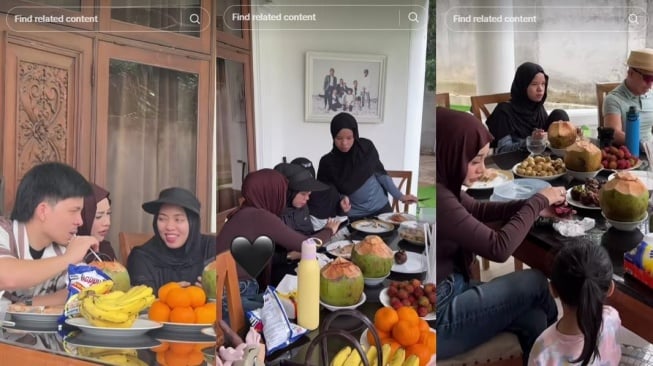 Cemilan suguhan Gen Halilintar saat Aurel Hermansyah datang. (TikTok/genhalilintar)