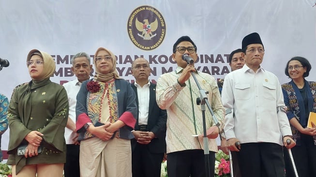 Menteri Koordinator Pemberdayaan Manusia Muhaimin Iskandar alias Cak Imin. (Suara.com/Lilis)