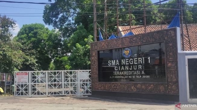 Sekolah Menengah Atas Negeri 1 Cianjur, Jawa Barat. ANTARA/Ahmad Fikri