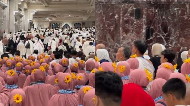 Viral Rombongan Umrah Bergaya Unik sampai Disorot Fotografer Palestina, Warganet Tebak dari Indonesia