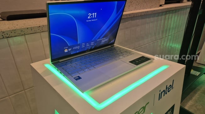 Peluncuran Acer Swift Lite 14 Air Edition, Jakarta, Kamis (27/2/2025). [Suara.com/Dythia]