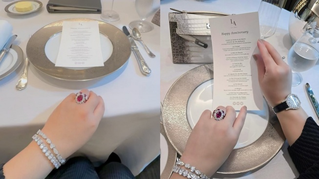 Cincin Syahrini Rp2,2 miliar. (Instagram/princessyahrini)