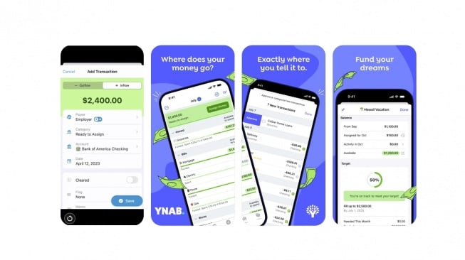 Tampilan YNAB. [App Store]