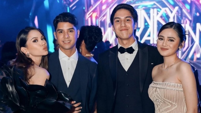 Alyssa Daguise dan Syifa Hadju Bersama Al Ghazali dan El Rumi (Instagram)