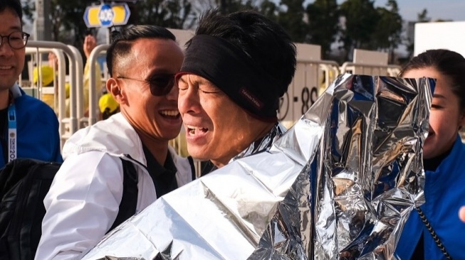 Ariel Noah berhasil finish di Marathon Tokyo 2025 (Instagram)