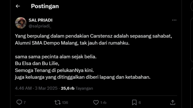 Unggahan Sal Priadi. [X]