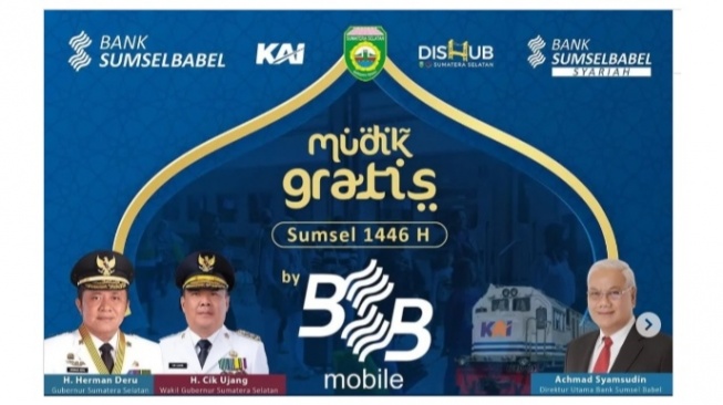 Mudik Gratis Sumsel 2025 Naik Kereta Api Sekeluarga, Cek Link Pendaftaran!