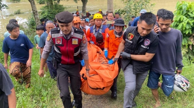 Terduga Pelaku KDRT Lompat ke Sungai Way Pengubuan Ditemukan Tewas