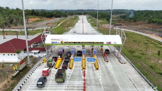 Tol Tanjung Pura-Pangkalan Brandan. [Antara/ HO-Hutama Karya]