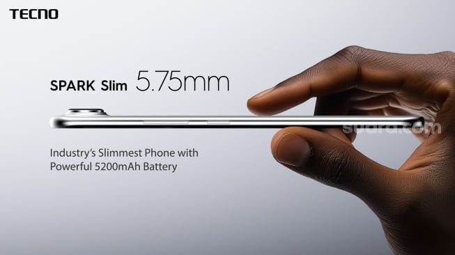 Tecno Spark Slim. [Tecno Indonesia]