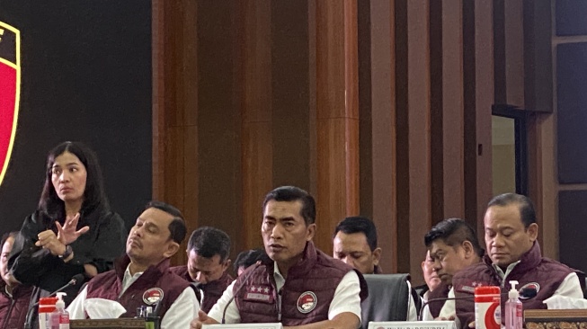 Bareskrim Polri mengungkap hasil tindak pidana peredaran gelap narkotika (Suara.com/Faqih)