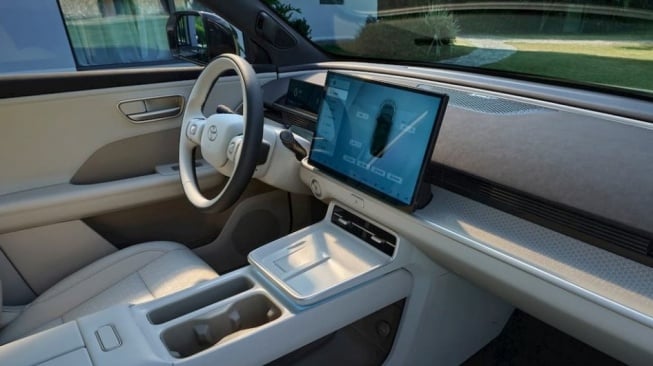 Interior SUV bZ3X. (GAC Toyota)
