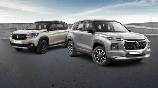 Mobil Suzuki New XL7 dan Suzuki Grand Vitara. [Suzuki]