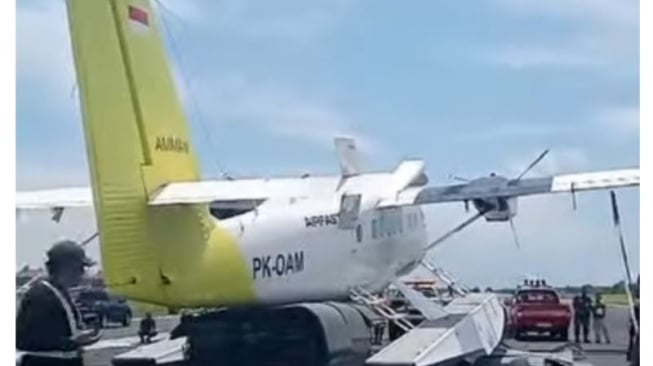 Detik-detik Pesawat Airfast Bermasalah di Bandara Ngurah Rai Bali, Runway Ditutup!