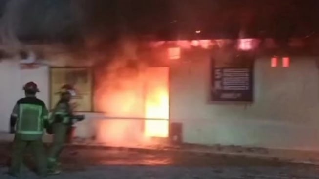 Kantor Polsek Helvetia Terbakar, Begini Kronologinya