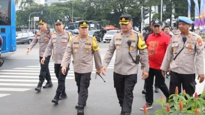 Polres Metro Jakarta Pusat Kerahkan 894 Personel untuk Kawal Aksi Demo