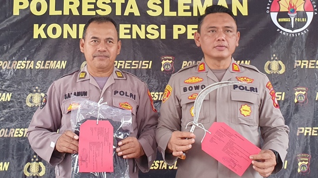 Seorang Remaja Dibacok di Gamping Sleman, Dua Orang Pelaku Pelajar Dicokok Polisi