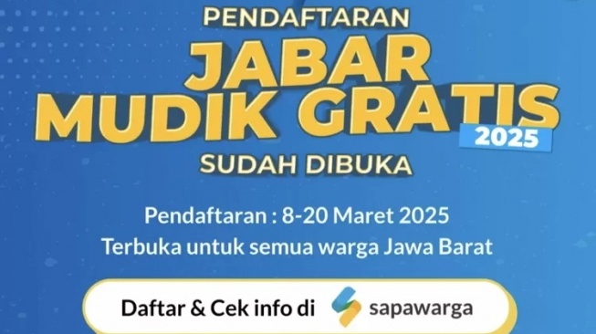 Mudik gratis Jawa Barat 2025. (dishub.jabarprov.go.id)