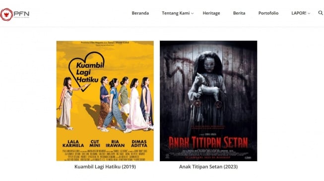 Tangkapan layar film layar lebar produksi PFN. [pfn.co.id]