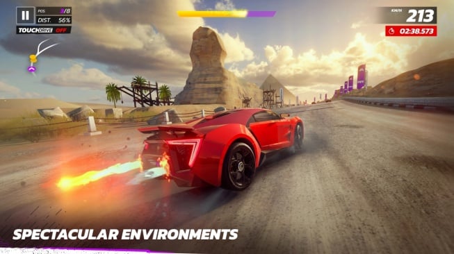 Ilustrasi gambaran game Asphalt 9: Legends. [Play Store]