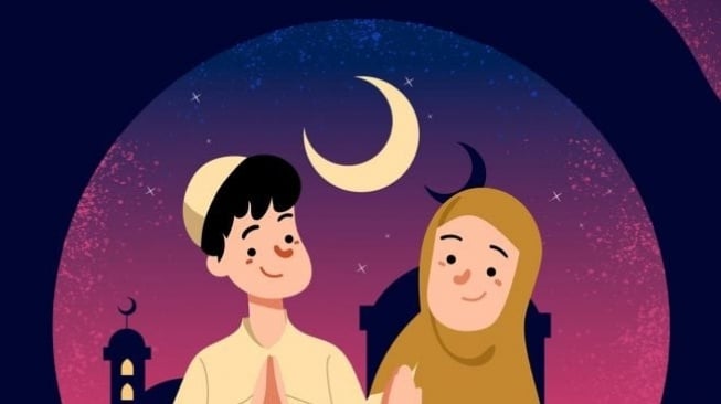 Ilustrasi - Bacaan Doa Takbiran Idul Fitri. (Suara.com/Iqbal Asaputro)