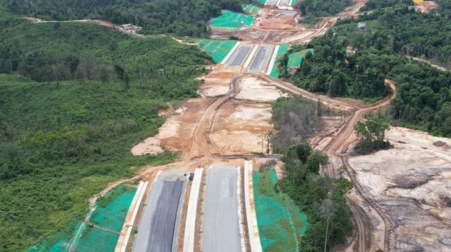 Proyek Jalan Tol Akses IKN. [Ist]