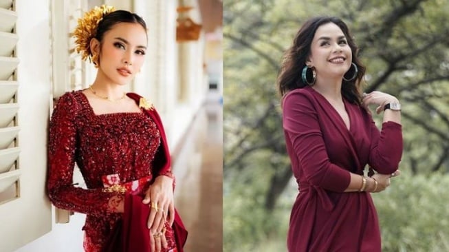 6 Inspirasi Outfit Merah Maroon Terbaik, Intip Gaya Mahalini hingga Melaney Ricardo