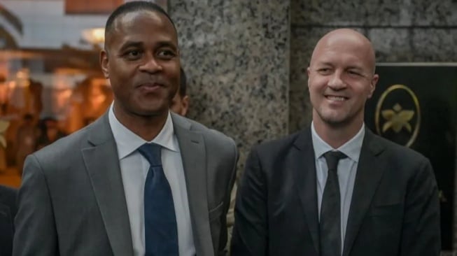 Patrick Kluivert akui punya filosofi yang sama dengan Jordi Cruyff. (ANTARA FOTO/Fauzan/nym.)