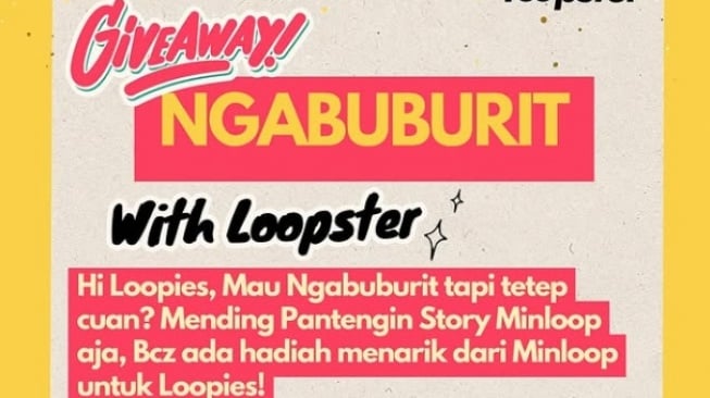 Cara Ikut Giveaway Ngabuburit Bareng Loopster, Ada Hadiah Dana Gratis Mulai dari Rp100 Ribu