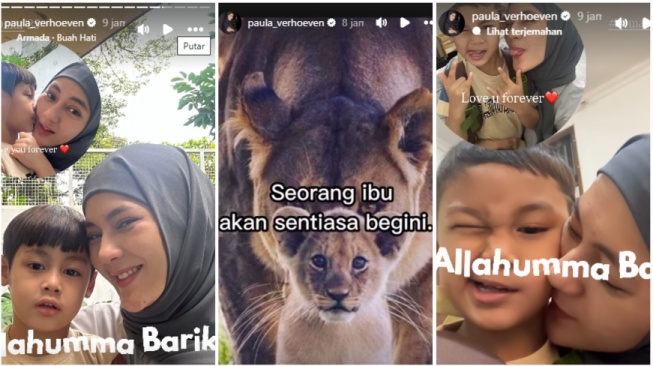 Momen bahagia Paula Verhoeven bertemu buah hatinya (Instagram)