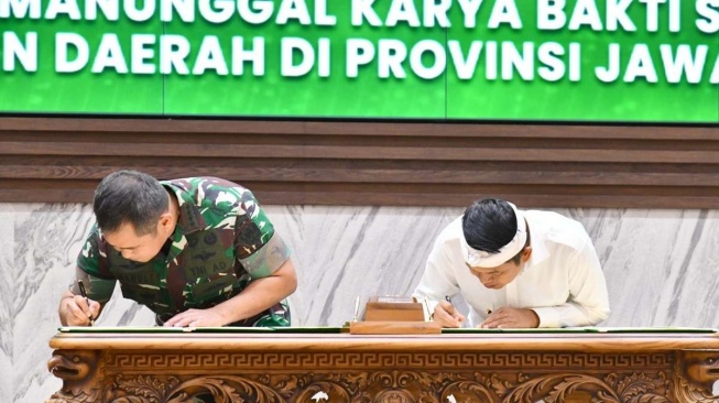 Perjanjian Kerja Sama Manunggal Karya Bakti Telah Ditandatangani Pemdaprov-TNI AD