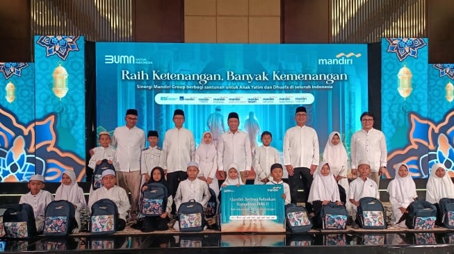 Bank Mandiri Group Santuni 57.600 Anak Yatim, Lansia dan 668 Yayasan: Ada 1.750 Penerima di Balikpapan