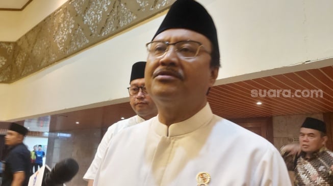 Menteri Sosial Saifullah Yusuf atau Gus Ipul. (Suara.com/Lilis)