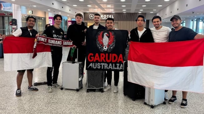 Para pemain Timnas Indonesia sudah tiba di Sydney jelang laga kontra Australia dalam lanjutan Grup C putaran ketiga Kualifikasi Piala Dunia 2026 zona Asia. [Dok. IG/Garuda Australia]