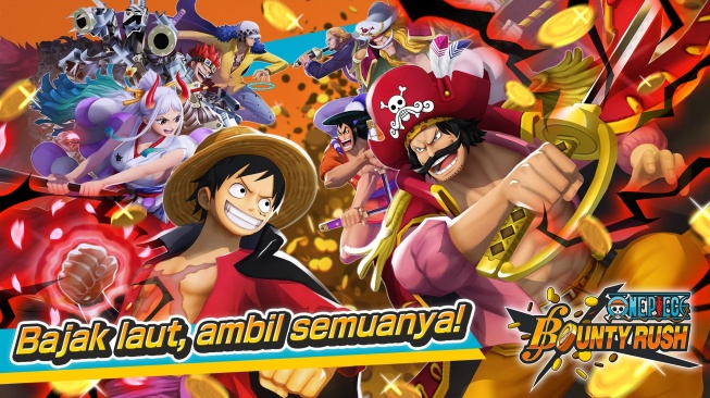 Rekomendasi Game Anime Terbaik di HP Android - ONE PIECE Bounty Rush. [Google Play Store]