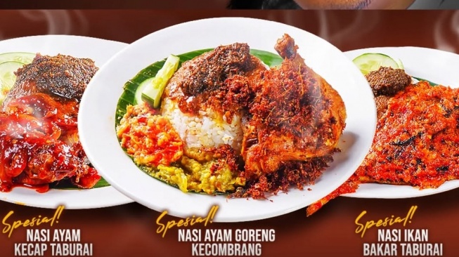 Bisnis kuliner Nasi Padang milik Praz Teguh, Warung Taburai. (Instagram)