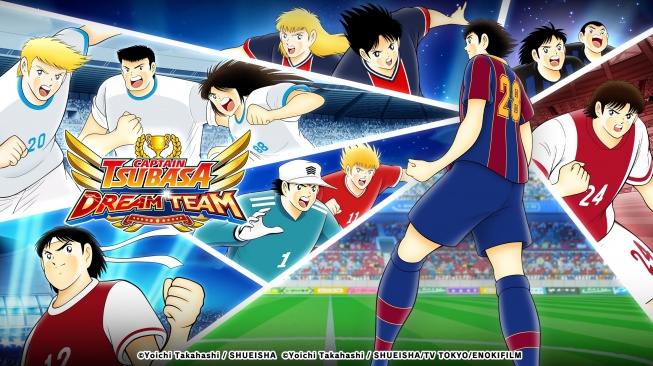 Rekomendasi Game Anime Terbaik di HP Android - Captain Tsubasa: Dream Team. [Google Play Store]