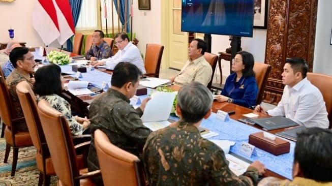 Rapat DEN dengan Presiden Prabowo Subianto di Istana Negara, Rabu (19/3/2025). [Rusman - Biro Pers Sekretariat Presiden]