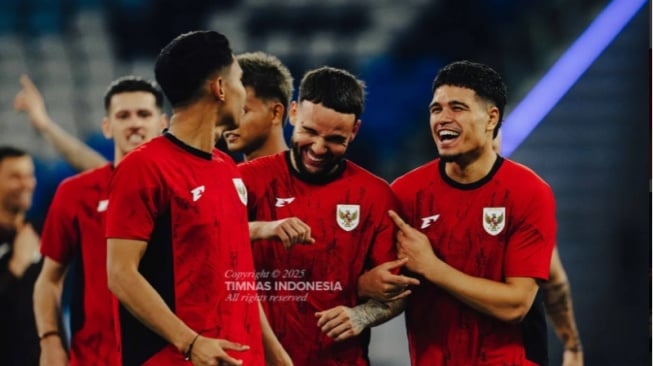 Here We Go! Timnas Indonesia Keluar Hotel Menuju Stadion Lawan Australia