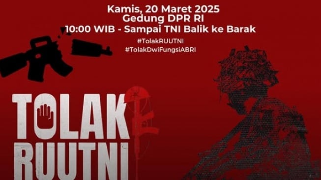 BEM SI Demo Tolak RUU TNI di DPR: Rapatkan Barisan! Pukul Mundur Militer ke Barak