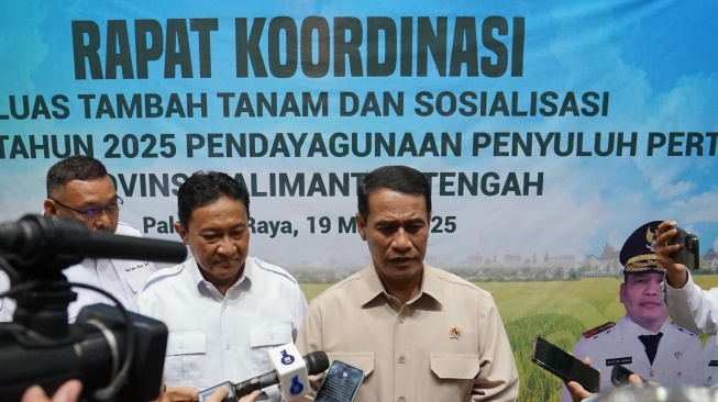 Mentan Targetkan Produksi 1 Juta Ton Beras di Kalteng, Akselerasi Cetak Sawah 75 Ribu Hektare