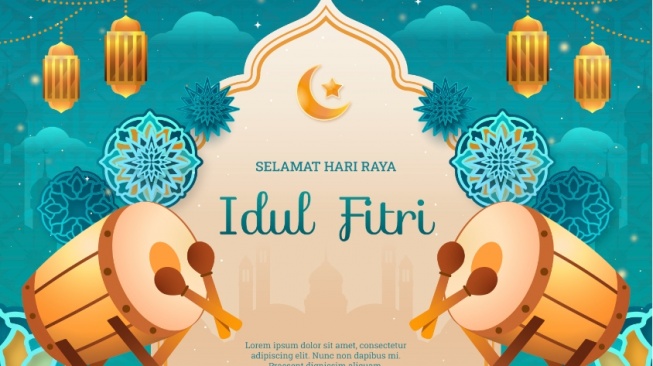 cara membuat kartu ucapan hari raya idul fitri (Freepik)