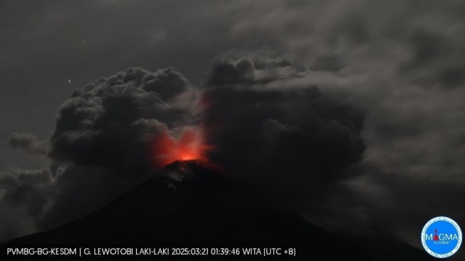 Sebelum Erupsi Setinggi 8.000 Meter, Gunung Lewotobi Alami Gempa Vulkanik Selama Sepekan