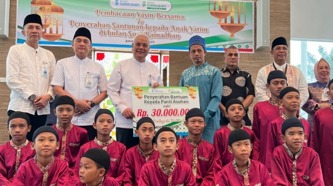 Ramadan Penuh Kebersamaan, Bank Sumsel Babel Gelar Doa Bersama dan Santuni Anak Yatim