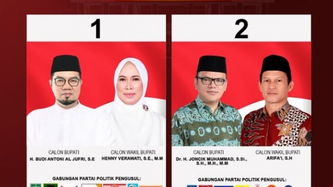 Nomor Urut Paslon PSU Empat Lawang Ditetapkan, Ini Peta Dukungan 14 Partai Politik