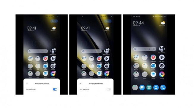 Wallpaper blur di Poco launcher. [Xiaomi Time]