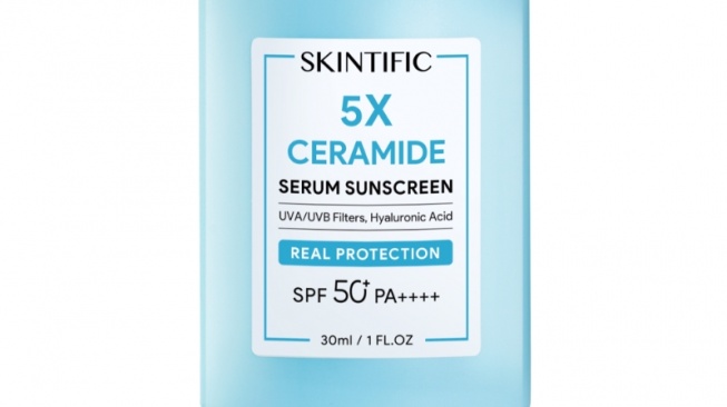 Skintific 5X Ceramide Serum Sunscreen SPF 50+ PA++++. [Sociolla]