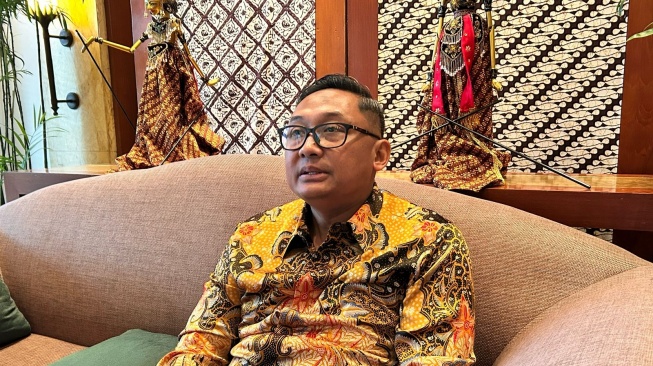 Ketua Panitia Pelaksana IIGCE 2025, Ismoyo Argo di Jakarta, Senin (14/4/2025) (Suara.com/Dini Afrianti Efendi)