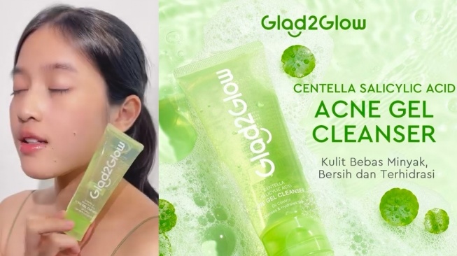 Glad2Glow Centella and Salicylic Acid Acne Gel Cleanser. [Instagram]